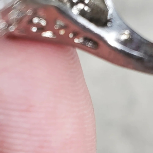 Vintage  crystal‎ paste cocktail ring 5.5 - Picture 13 of 14